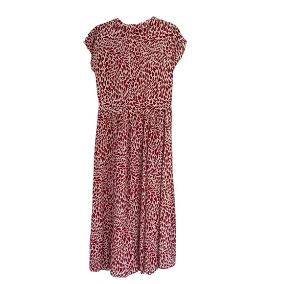 Reformation Alisa Heart Love Red and White Sundress with Flutter Sleeves NWT - Picture 8 of 16